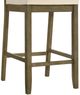 Armen Living Yaneli 4-Piece Putty Brown/White Barstool Set-5