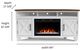 Legends Home Real Cozy Liberty Java/White 64" Corner Fireplace Console-2