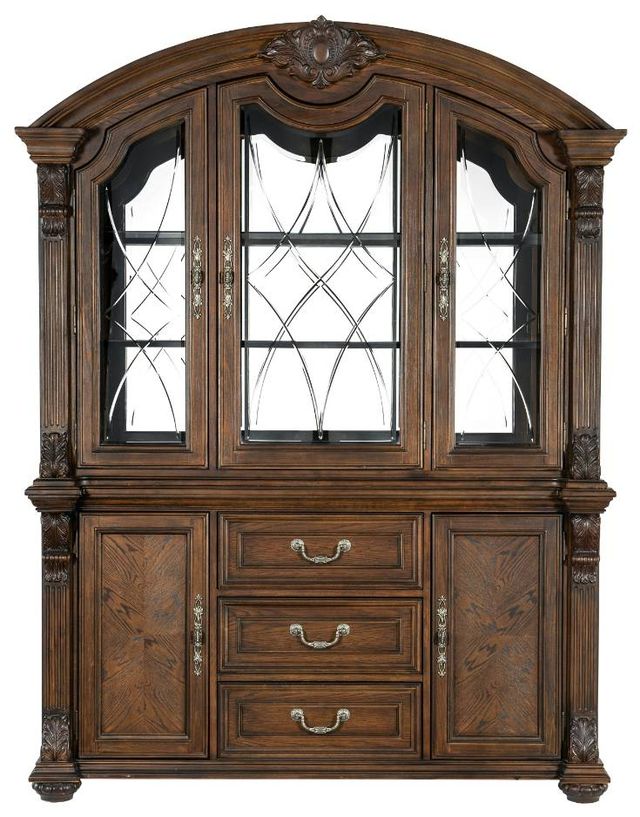 Homelegance® Bergen Dark Oak Buffet and Hutch-2
