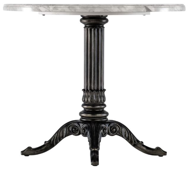 Hooker® Furniture Charleston Gray Bistro Table with Garden Gate Base-2