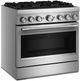 KitchenAid® 36" Stainless Steel 6 Burner Pro Style Dual Fuel Range with No Preheat Air Fry Mode-4
