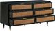 TOV Furniture Sierra Black 60" 6-Drawer Dresser-4