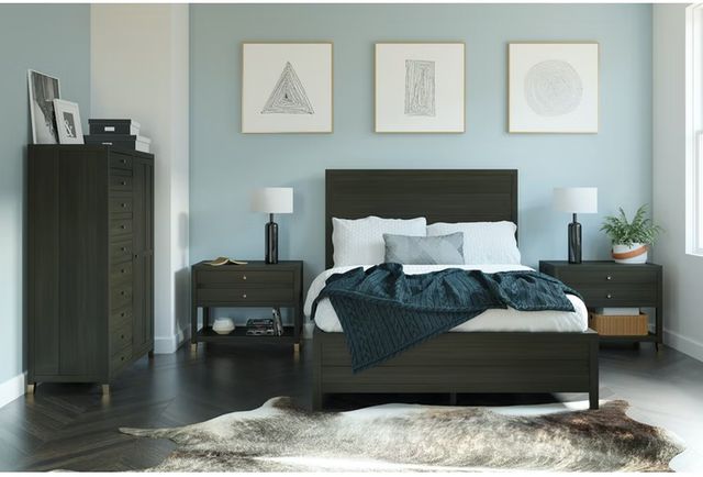 Flexsteel® Cologne Dark Brown Queen Bed-2