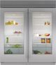 Sub-Zero® Classic Stainless Steel Side-by-Side Refrigerator Dual Install Kit with 72" Pro Louvered Grille-0