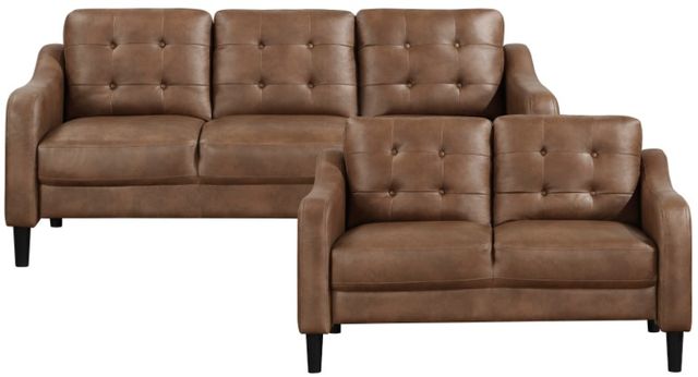Homelegance® Mallory 2-Piece Brown Living Room Seating Set-0