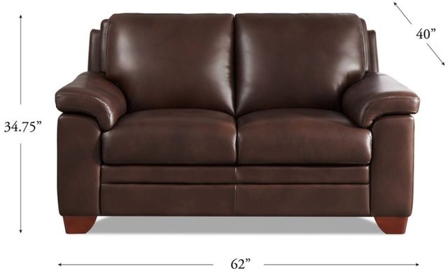 Hydeline® Magnum Chestnut Brown Loveseat-1