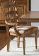 A-America® Bennett Smoky Quartz Upholstered Ladderback Dining Arm Chair-1