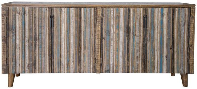 International Furniture Direct Tiza Blue/Brown Console-3