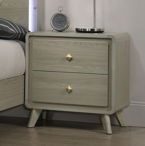 Furniture of America® Rainier Gray Nighstand-0