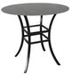 CabanaCoast® Customizable Monaco Stone 48" Outdoor Round Bar Table-4