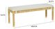 TOV Furniture Amara Cream/Natural Bench-1