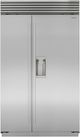 Sub-Zero® Classic Series 28.4 Cu. Ft. Stainless Steel Built In Side-by-Side Refrigerator-0