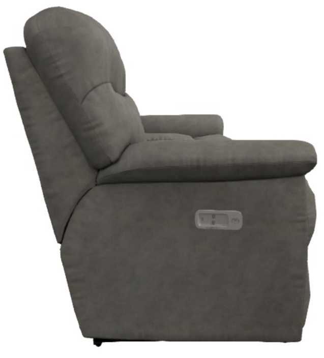 La-Z-Boy® James Lead Power Reclining Loveseat with Headrest and Console-3