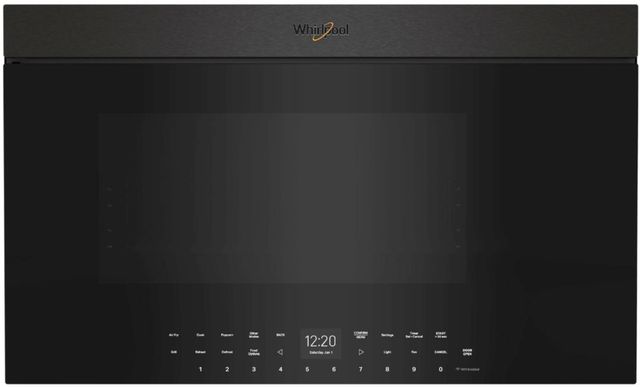 Whirlpool® 1.1 Cu. Ft. Black Stainless Over The Range Microwave-0