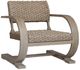 Uttermost® Rehema Cerused Wheat Wicker/Wooden Outdoor Lounge Chair-0