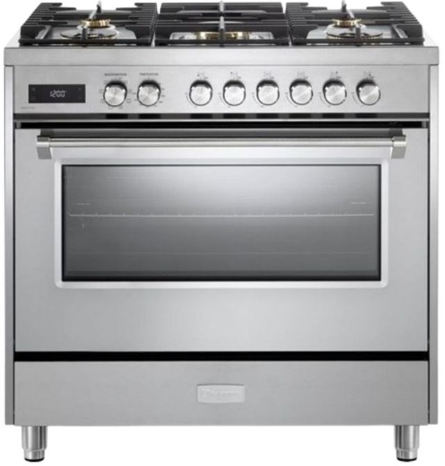 Verona® Ultima 36" Stainless Steel Pro Style Dual Fuel Range-0