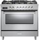 Verona® Ultima 36" Stainless Steel Pro Style Dual Fuel Range-0