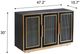Stylecraft Ebony and Gold Sideboard-2