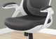 Monarch Specialties Inc. White and Grey Mesh Chrome High Back Executive Office Chair-4