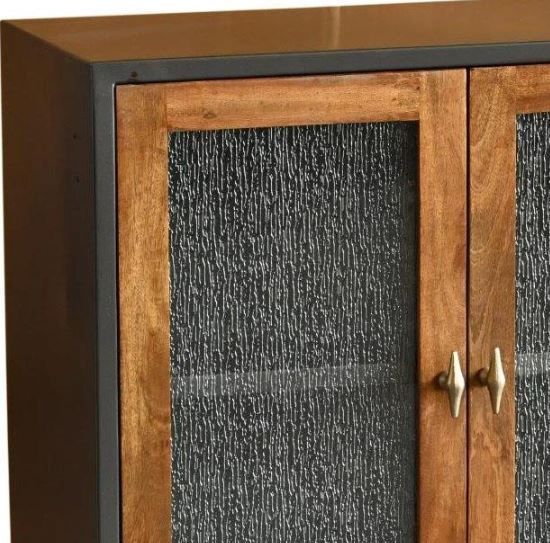 Jaipur Furniture Jadwin Black/Brown Cabinet-1