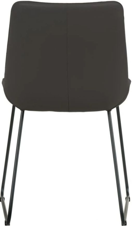 Moe's Home Collection Villa 2-Piece Black Dining Side Chair Set-2