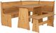 Linon Willow 3-Piece Natural Corner Nook Set-0