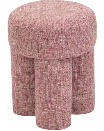 Meridian Furniture Larson Pink Ottoman/Stool					-0