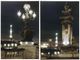 A & B Home Eiffel 2-Piece Black/White Led Wall Art Set-0