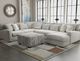 Corinthian Furniture Brighton 4-Piece Wheat U-Shape Chaise Sectional-1