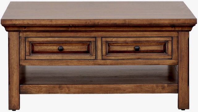 Napa Furniture Design Hill Crest Brown Square Coffee Table-1