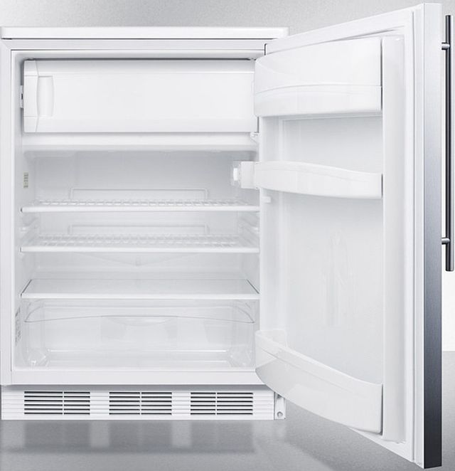 Accucold® by Summit® 24" 5.1 Cu. Ft. Stainless Steel Compact Refrigerator-2