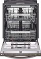 LG 24" Black Stainless Steel Smart Top Control Built In Dishwasher QuadWash® Pro, TrueSteam® and Dynamic Heat Dry™-3