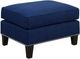 Elements International Erica Blue Chair and Ottoman Set-4