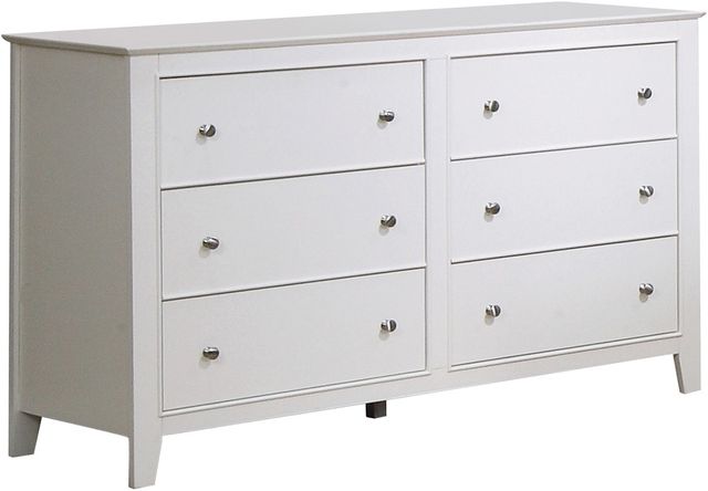 Coaster® Selena 4-Piece White Full Sleigh Bedroom Set-2