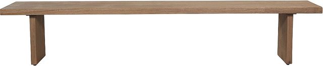 Moe's Home Collection Koshi Sandblasted Amber Oak Bench-1