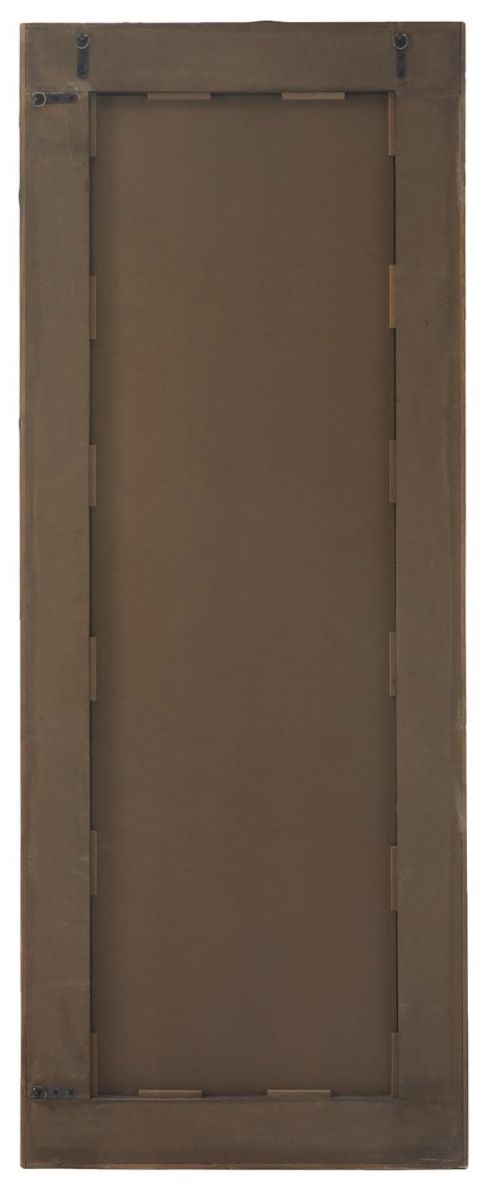Deco Marche Brown 28" Diagonal Split Silver Wall Mirror-2