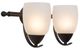 YHD Mirror Lake Oil Rubbed Bronze/White 2-Light Incandescent Wall Sconce-0
