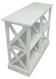 A & B Home White 34" Console Table-1