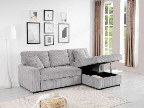 Milton Greens Stars 2-Piece Taupe Right Hand Facing Sectional with Pull-Out Bed-3