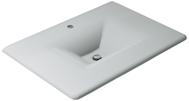 Kohler Iron/Impressions® Ice Grey 31" Enameled Cast Iron Vanity Top with Integrated Rectangular Sink-0