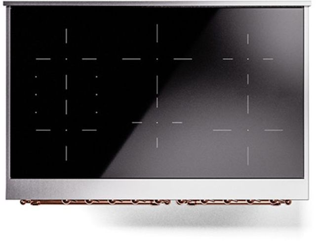 Ilve® Nostalgie II Series 40" Stainless Steel Pro Style Induction Range-3