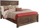 Signature Design by Ashley® Quinden 2-Piece Dark Brown Queen Panel Bed Set-1