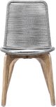 Armen Living Oasis and Island 5 Piece Gray/Light Eucalyptus Rope/Wood Outdoor Dining Set-4
