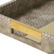 A & B Home 2-Piece Brown/Gold Nesting Tray Set-4