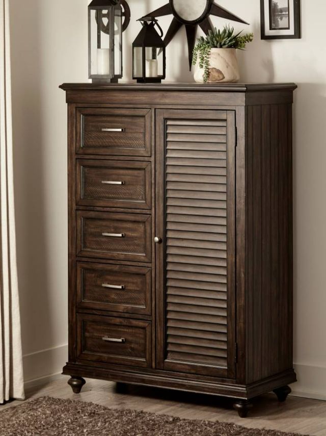 Homelegance® Cardano Driftwood Charcoal Wardrobe Chest-1
