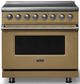 Viking® 5 Series 36" Golden Hour Pro Style Induction Range with Polished Chrome Trim-0