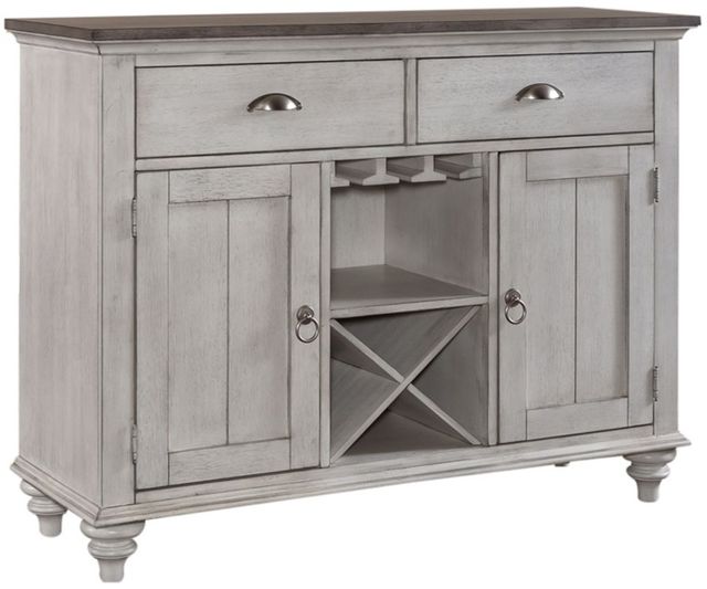 Liberty Furniture Ocean Isle Antique White/Weathered Pine Buffet-0