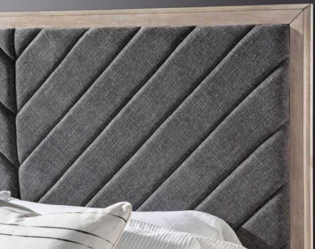 Legacy Classic Halifax Flax/Java Queen Upholstered Panel Bed-3
