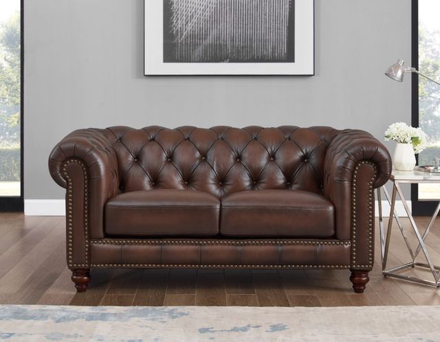 Hydeline® Alton Bay Caramel Brown Loveseat-2