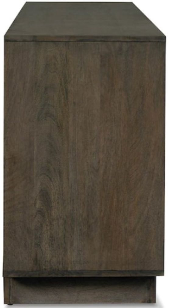 Bassett® Furniture Macon Natural Golden Brown/Nickel Entertainment Credenza-2